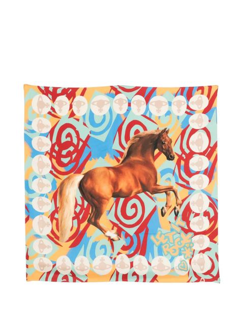 Vivienne Westwood printed scarf - Blue - zdjęcie produktu nr 1