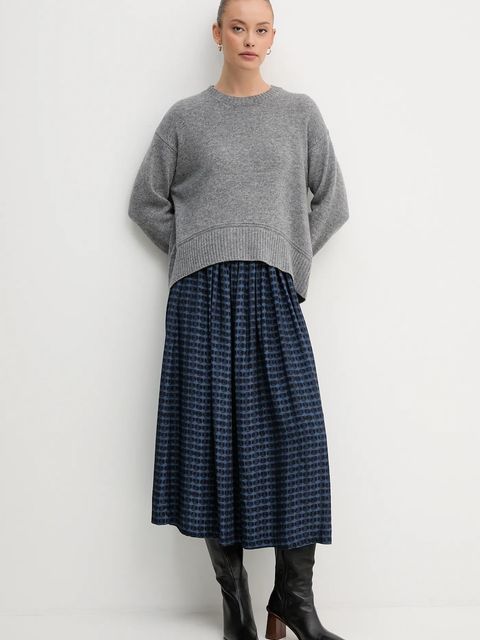 United Colors of Benetton sweter z dodatkiem wełny damski kolor szary 1244D10BC