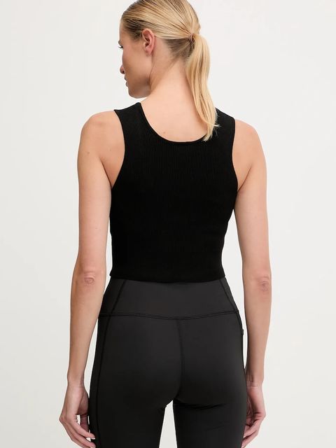 Guess top z domieszką wełny FLAMINIA damski kolor czarny V5BP05 Z3JD2