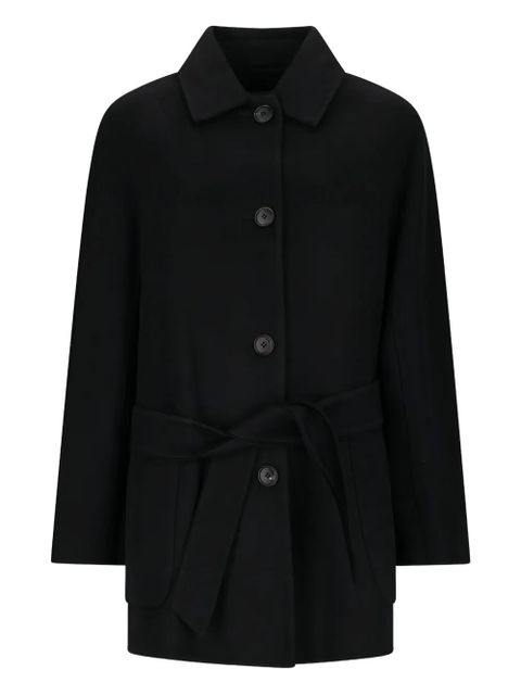 Max Mara Lembi belted buttoned coat - Black - zdjęcie produktu nr 1
