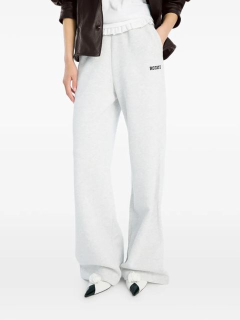 ROTATE BIRGER CHRISTENSEN logo-embroidered track pants - Brown