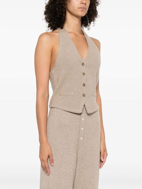 Guest In Residence halterneck vest - Neutrals