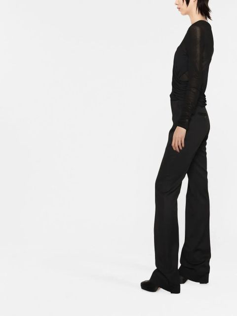 Balmain draped-panel detail top - Black