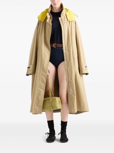 Prada technical poplin raincoat - Neutrals - zdjęcie produktu nr 2