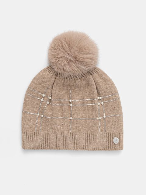 Joseph Ribkoff czapka kolor beżowy 253969 - zdjęcie produktu nr 1