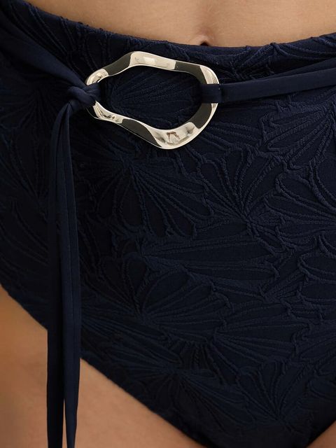 Twinset figi kąpielowe kolor granatowy 251LMMB67