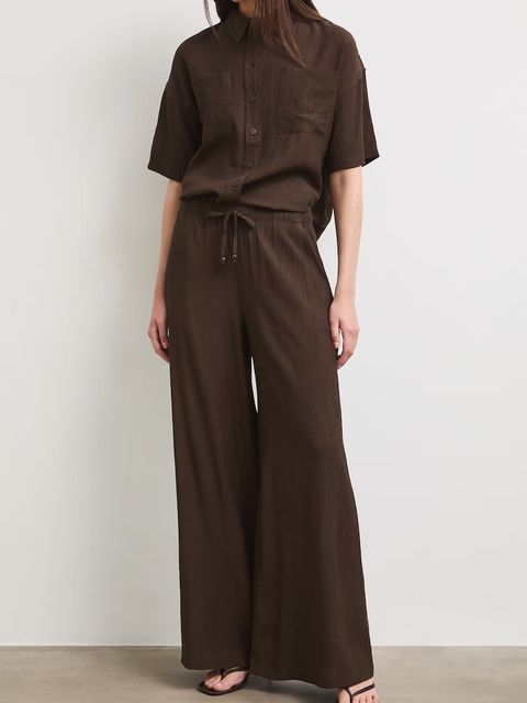 Medicine spodnie wide leg damskie z wiskozą - zdjęcie produktu nr 2