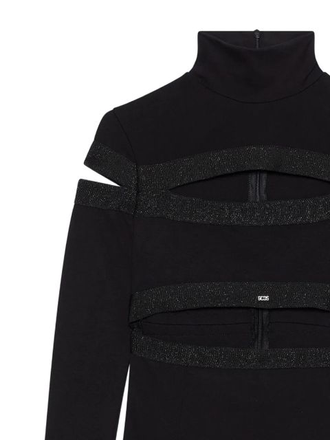 GCDS cut-out mini dress - Black