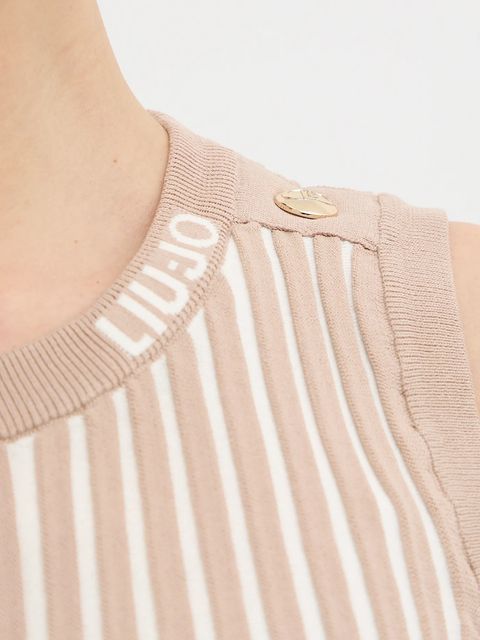 Liu Jo top kolor beżowy TA6064 MS55N