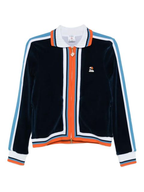 Casablanca Montagne striped velvet jacket - Blue - zdjęcie produktu nr 1