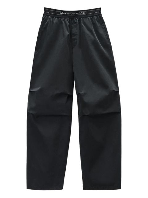 Alexander Wang mid-rise logo trousers - Black - zdjęcie produktu nr 1