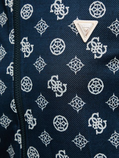 Guess bluza PEONY damska kolor granatowy wzorzysta V5YQ07 K0282