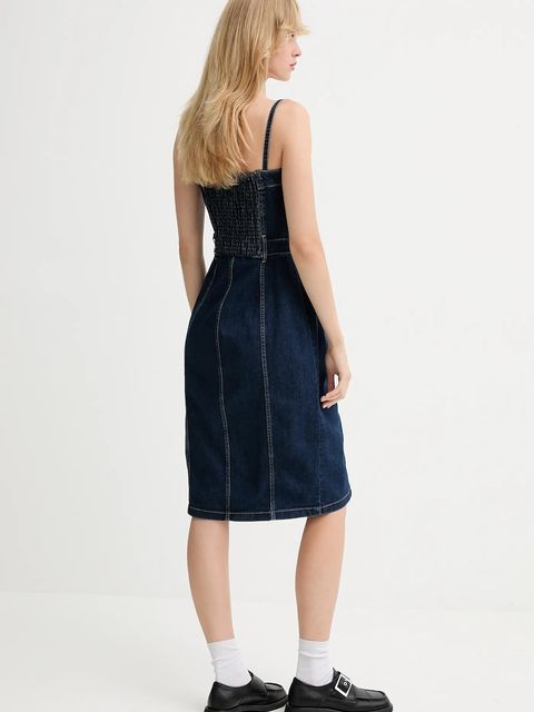 Levi's sukienka jeansowa kolor granatowy mini prosta 0002S - zdjęcie produktu nr 2