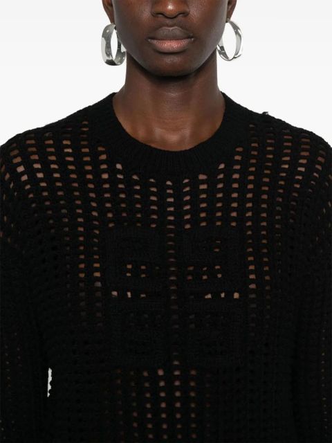 Givenchy 4G open-knit jumper - Black