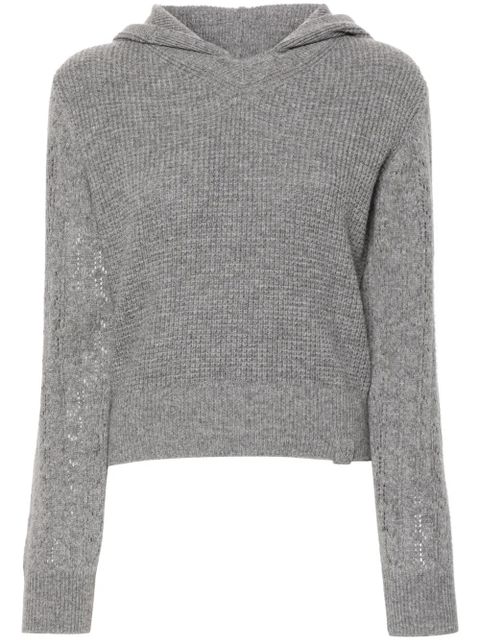 Victoria Beckham hooded wool jumper - Grey - zdjęcie produktu nr 1