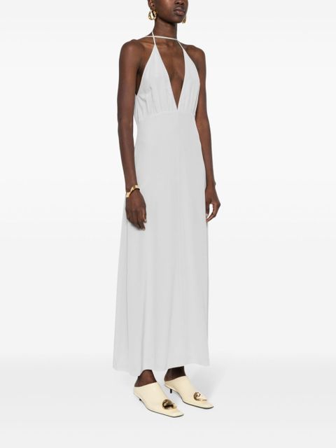 TOTEME halterneck silk dress - Neutrals - zdjęcie produktu nr 2