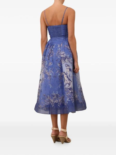 ZIMMERMANN Rebellion mermaid picnic midi dress - Blue