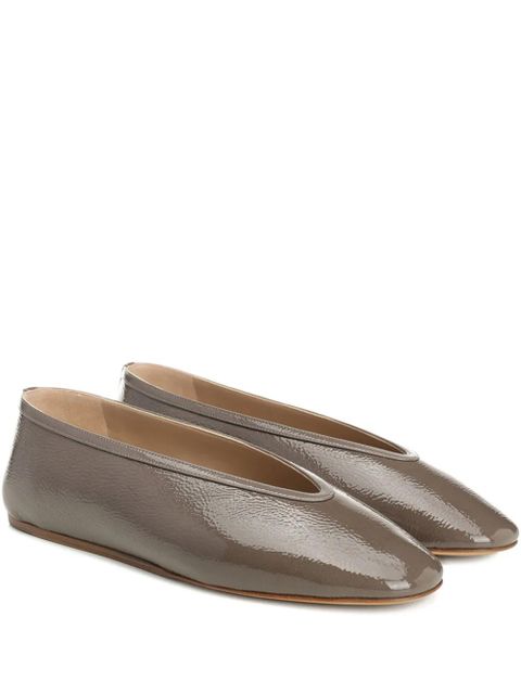 Le Monde Beryl leather ballet flats - Neutrals - zdjęcie produktu nr 1
