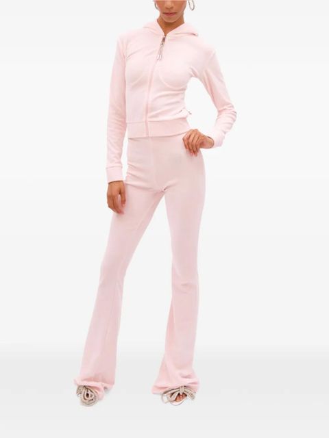 AREA crystal-embellished track pants - Pink