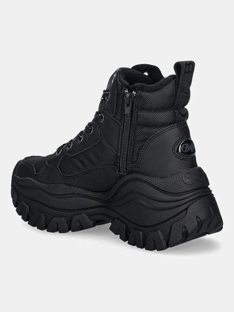 Buffalo sneakersy Lola Lace Up Com Hi damskie kolor czarny na platformie 1631066-BLK