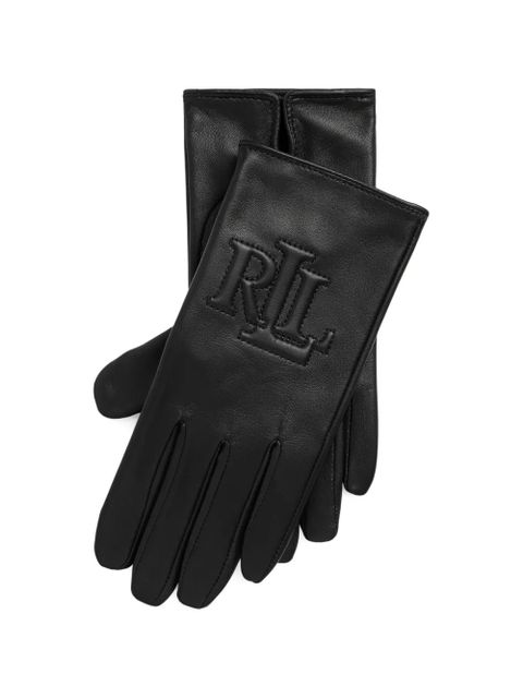 Lauren Ralph Lauren logo-embossed gloves - Black - zdjęcie produktu nr 2