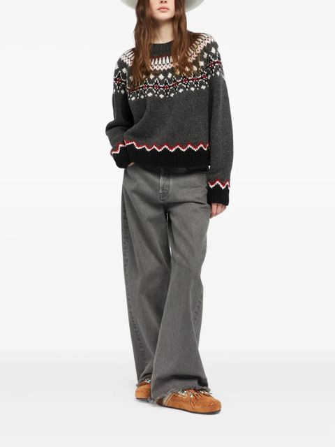 Alanui fairisle-pattern sweater - Grey - zdjęcie produktu nr 2