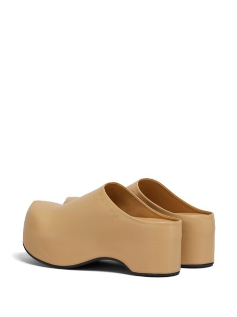 Marni platform clogs - Neutrals