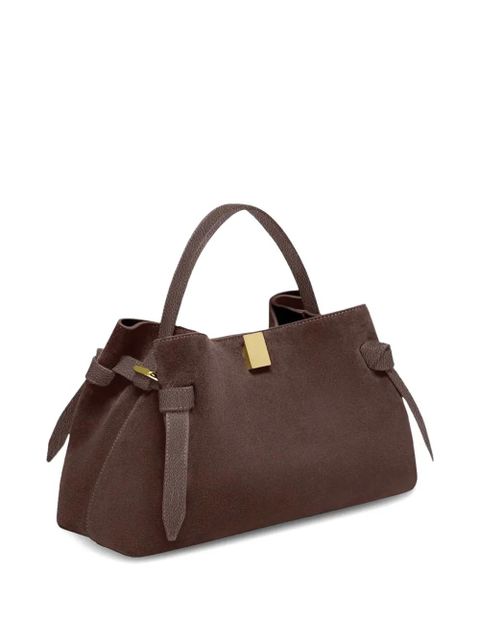 Yuzefi Gyoza suede tote bag - Brown