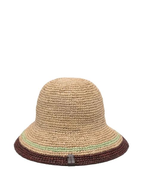 ZIMMERMANN striped raffia bucket hat - Neutrals - zdjęcie produktu nr 2