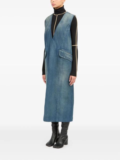 MM6 Maison Margiela cotton midi dress - Blue