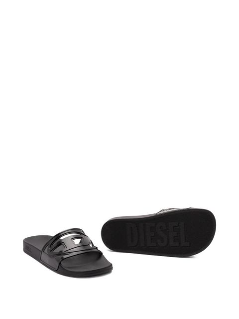 Diesel Sa-Clyde cutout logo slides - Black