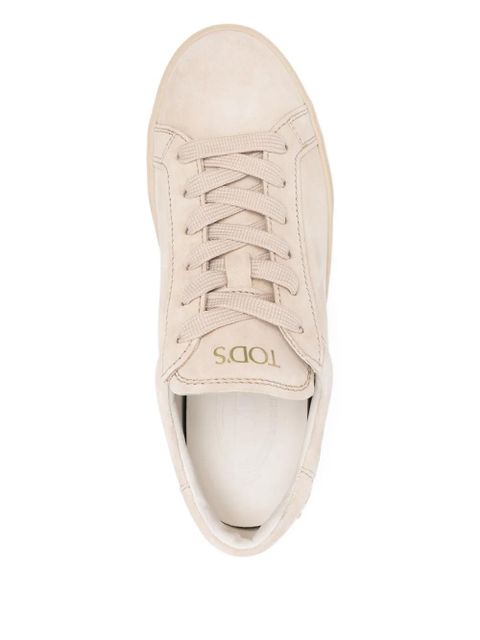 Tod's studded suede sneakers - Neutrals