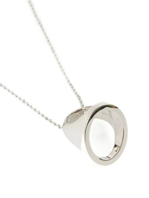 MM6 Maison Margiela ring-pendant necklace - Silver