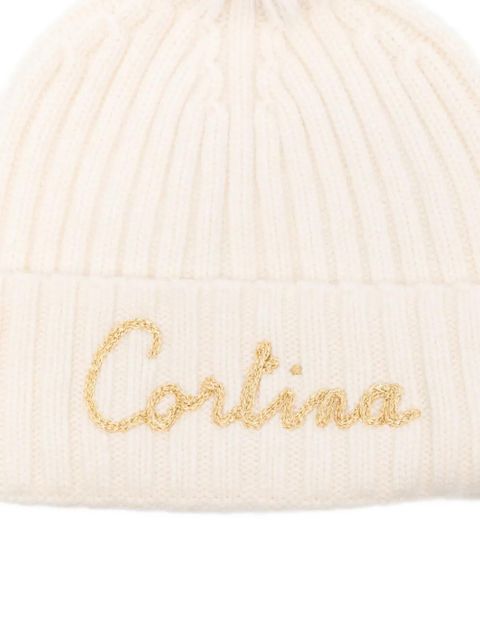 MC2 Saint Barth pompom embroidered hat - Neutrals