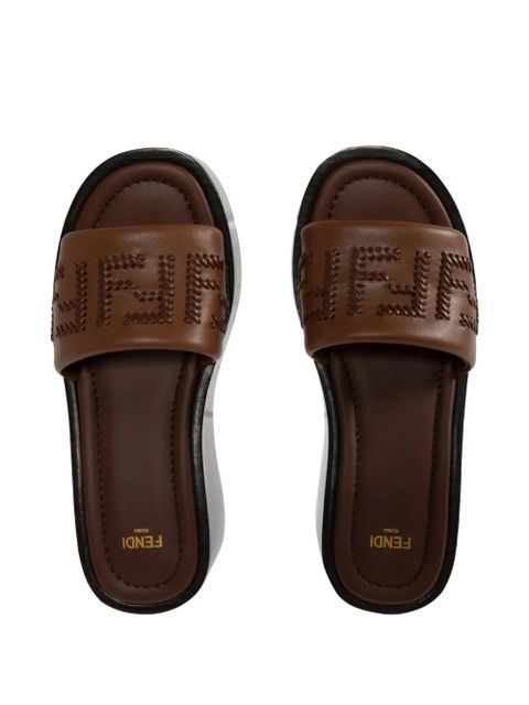 FENDI 60mm Sunshine slides - Brown