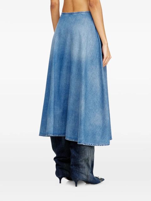 Diesel De-Annie-S3 A-line midi skirt - Blue