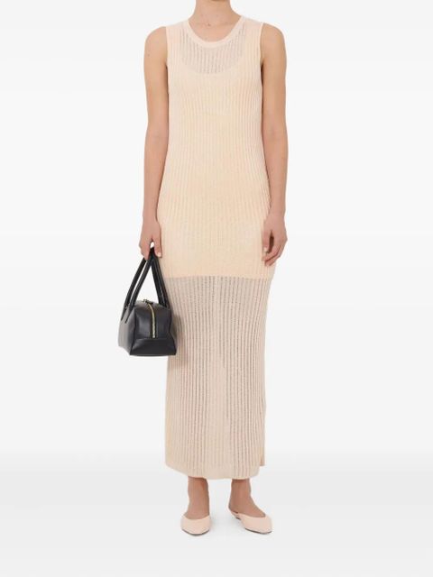 LouLou de Saison Icaria semi-sheer ribbed knitted maxi dress - Pink - zdjęcie produktu nr 2