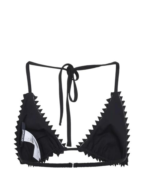 Jacquemus Le Haut De Maillot Picot bikini top - Black - zdjęcie produktu nr 2