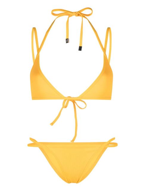 The Attico strappy triangle bikini set - Yellow - zdjęcie produktu nr 1