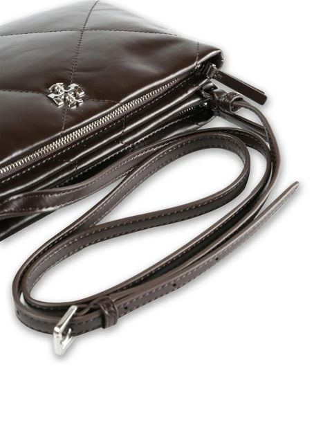 Tory Burch diamond quilted cross body bag - Brown
