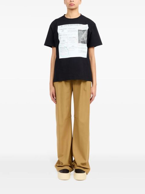 MM6 Maison Margiela text-print T-shirt - Black - zdjęcie produktu nr 2