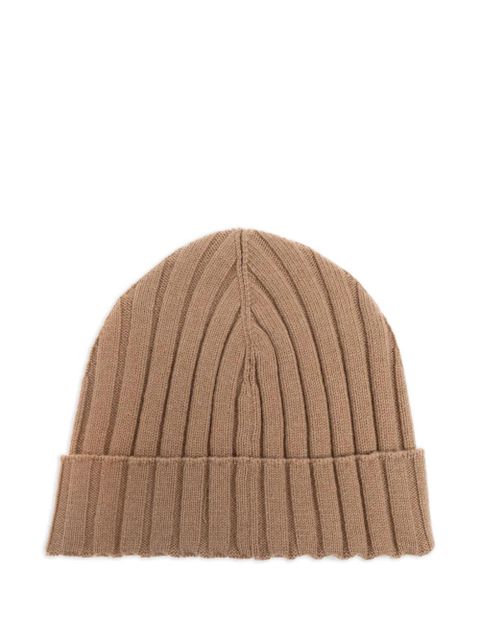 Dolce & Gabbana ribbed logo beanie - Neutrals
