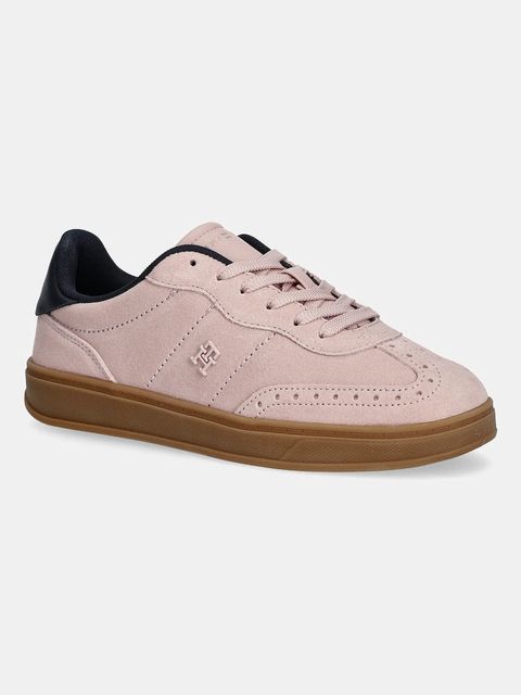 Tommy Hilfiger sneakersy zamszowe TH HERITAGE SNEAKER damskie kolor różowy FW0FW08822 - zdjęcie produktu nr 1