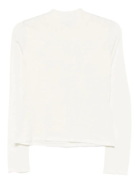 Max Mara long-sleeve silk T-shirt - White - zdjęcie produktu nr 1