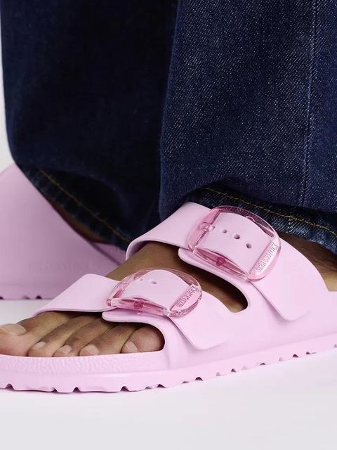 Birkenstock klapki Arizona Big Buckle EVA damskie kolor różowy 1029642