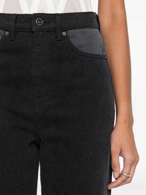 ROTATE BIRGER CHRISTENSEN two-tone tapered jeans - Black - zdjęcie produktu nr 2