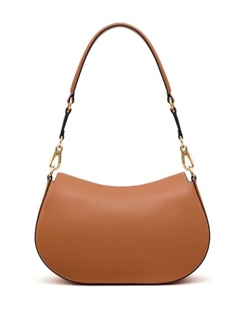 Valentino Garavani medium Ohval leather shoulder bag - Brown