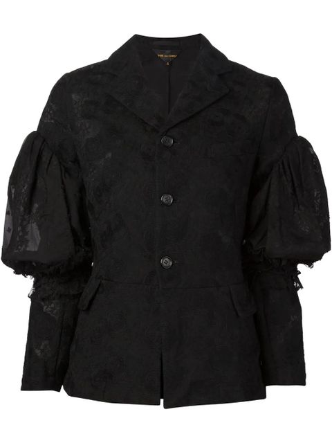 Comme Des Garçons puff sleeve lace jacket - Black - zdjęcie produktu nr 1