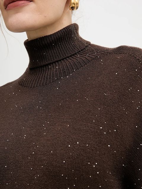 Liu Jo sukienka kolor brązowy mini oversize MF5484 MA27R