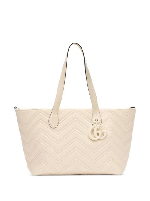Gucci medium logo-pendant tote bag - Neutrals - zdjęcie produktu nr 1
